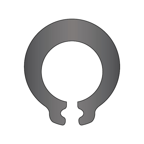 Huyett External-E Retaining Ring, Steel Black Phosphate Finish, 8 mm Shaft Dia DSHX-008 - main